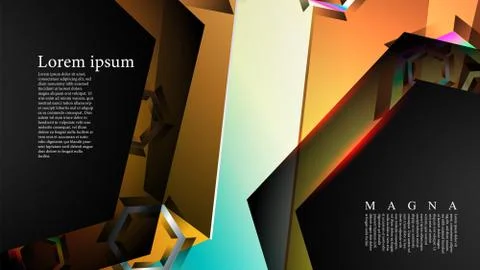 Overlapping hexagon vector backgrounds. suitable for any background. cover de Stock Illustration