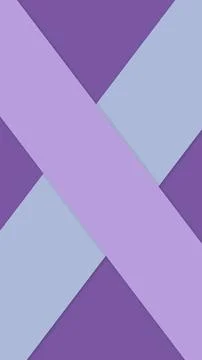 Overlapping lavender, violet, and powder blue geometric bands create a calm.. Stock Illustration