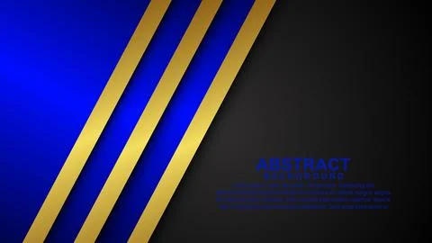 Overlapping layers with glowing gold lines on the background. Stock Illustration