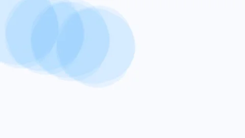 Overlapping light blue circles forming a gentle diagonal gradient pattern Video stock 335117622