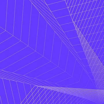 Overlapping line grid purple abstract geometric background vector illustration Stock Illustration