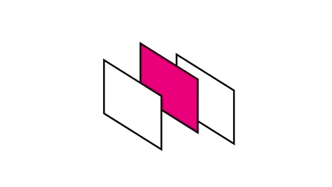 Overlapping Magenta Flags Stock Footage 343508188