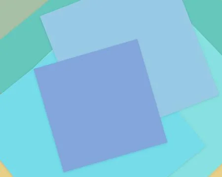 Overlapping pastel-colored rectangular sheets create a calm, contemporary c.. Stock Illustration