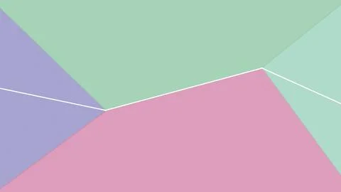 Overlapping pastel polygons create a spacious abstract arrangement in mint,.. Stock Illustration