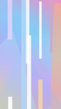 Overlapping pastel vertical bars in white and light pink float over a smoot.. Ilustração Stock