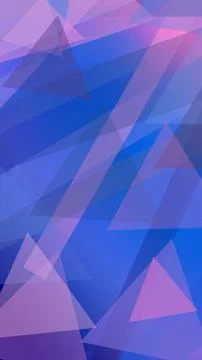 Overlapping polygon facets in vivid blue and magenta create a vibrant abstr.. 스톡 일러스트