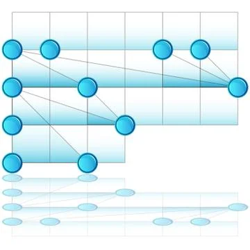 Overlapping Process Chart Stock Illustration