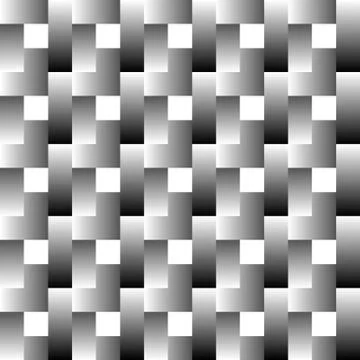 Overlapping rectangles seamless pattern. Lamella, mosaic greyscale monochrome 스톡 일러스트
