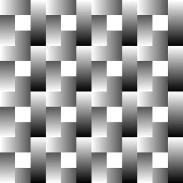 Overlapping rectangles seamless pattern. Lamella, mosaic greyscale monochrome イラスト素材