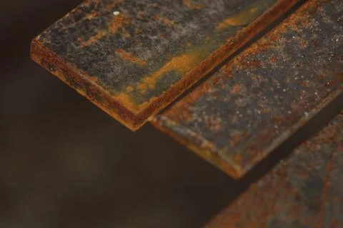 Overlapping Rusty Steel Bars Texture Photos