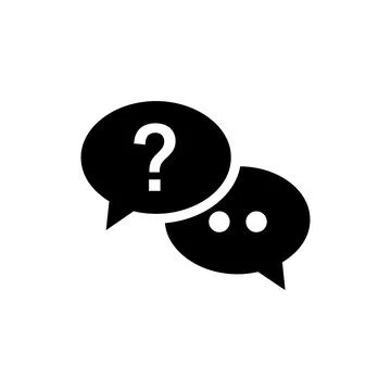 Overlapping Speech Bubbles Communication Icon Stock Illustration