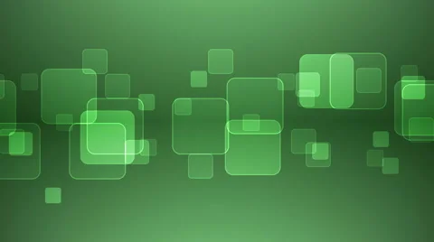 Overlapping Squares on Green Background. Stock Footage 58799183