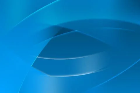 Overlapping translucent blue curves flowing over flat design gradient, creating 库存插图