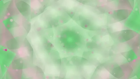 Overlapping translucent organic shapes, flowing curves, soft green and pink colo Stock Footage 330929095