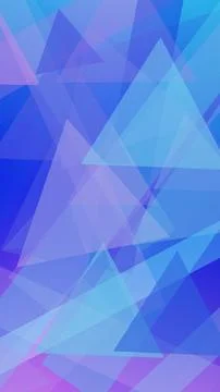 Overlapping translucent polygons in blue shades create a calm futuristic te.. Stock Illustration