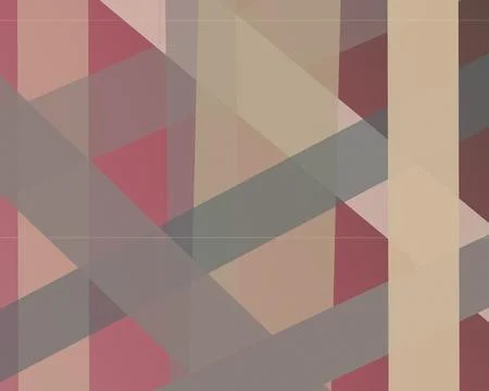 Overlapping translucent rectangles and diagonal planes form a restrained ta.. Stockillustratie