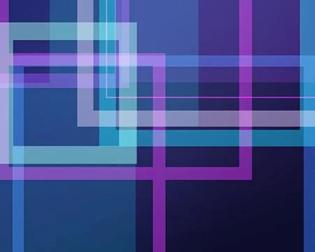 Overlapping translucent rectangles create a dynamic abstract composition wi.. Stockillustratie