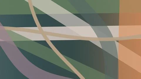Overlapping translucent ribbons and angular planes form a sophisticated abs.. Stock Illustration