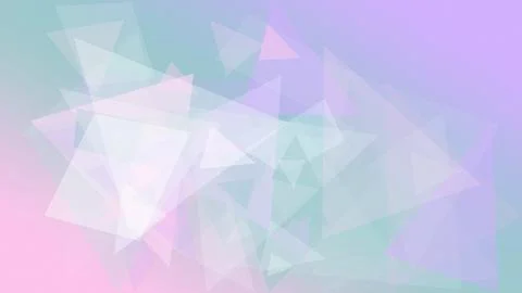 Overlapping translucent triangles and polygon facets form an airy blue, pin.. Stock Illustration