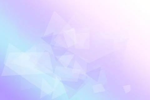 Overlapping translucent triangles in pale blues and purples drift through a.. Illustrazione stock