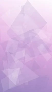 Overlapping translucent triangular polygons in blush pink and lilac form a .. Stock Illustration