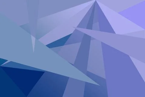 Overlapping triangles of different shades. Stock-Illustration