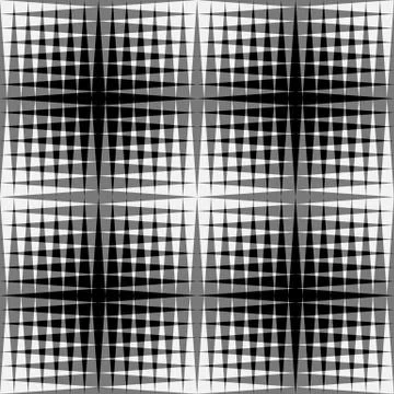 Overlapping triangles seamless patterns. Editable vector background. Black an Illustrazione stock