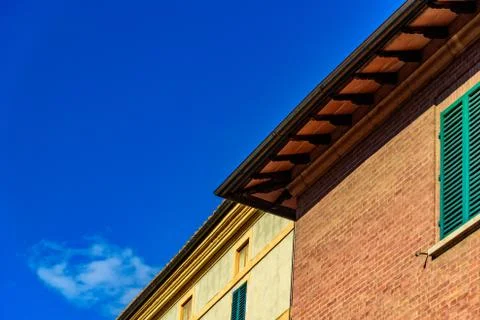 Overlapping two different buildings Stock Photos