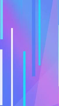 Overlapping vertical rectangular bars in pale blue and white float on a pur.. Stock Illustration