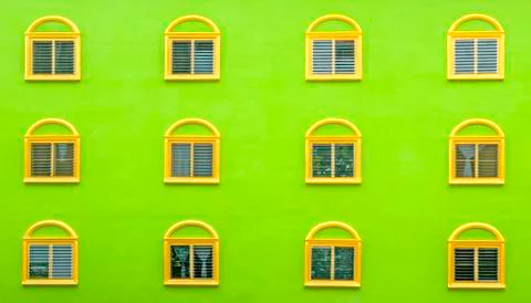 Overlapping windows Stock Photos