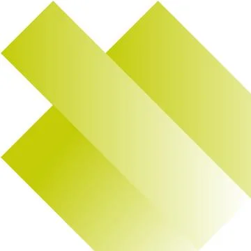 Overlapping yellow rectangular bars with gradient Stock Illustration