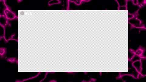 Overlay add a recording screen with pink neon background Stockbeeldmateriaal 327502959