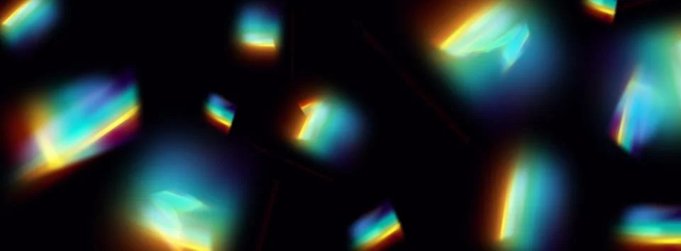 Overlay for backgrounds.Triangular prism concept.Colourful vector lens. Stock Illustration