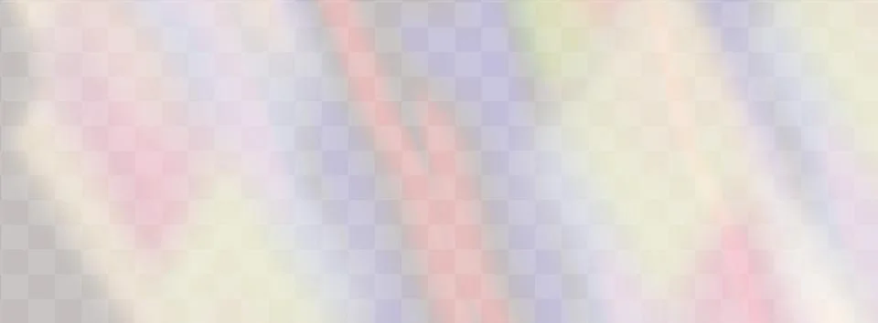 Overlay for backgrounds.Triangular prism concept.Colourful vector lens. Stock Illustration