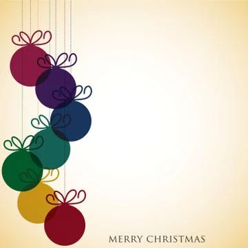 Overlay Christmas baubles in vector format. Illustrazione stock