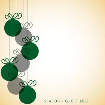 Overlay Christmas baubles in vector format. 스톡 일러스트