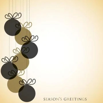 Overlay Christmas baubles in vector format. Stock Illustration