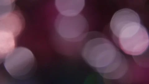 Overlay of colorful bokeh lights in rows in the background Stock Footage 317459936