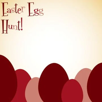 Overlay Easter egg card in vector format. Stock Illustration