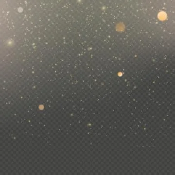 Overlay effect glitter gold light shine effect on transparent background. EPS 10 Illustrazione stock