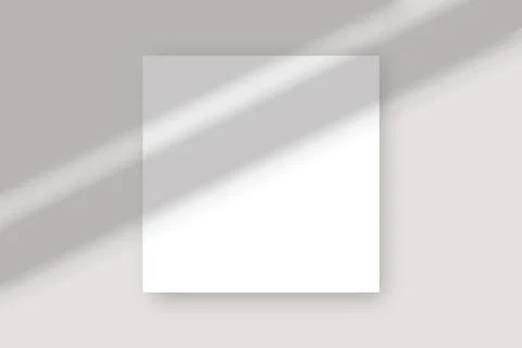 Overlay effect on paper sheet. Scenes of natural lighting. Minimalistic win.. Stock Illustration