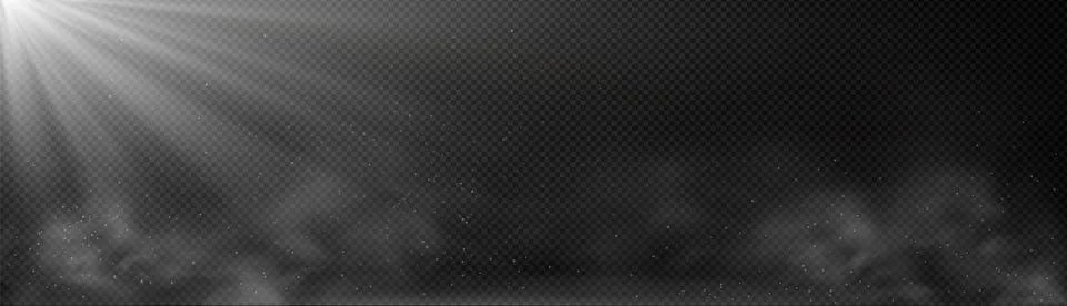 Overlay effect of white light ray, fog and dust Stock Illustration