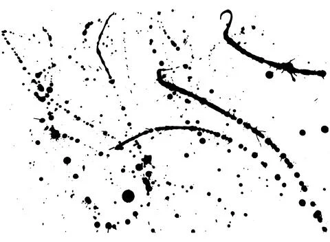 Overlay, elements of paint ink splatter.  Vector illustration 스톡 일러스트