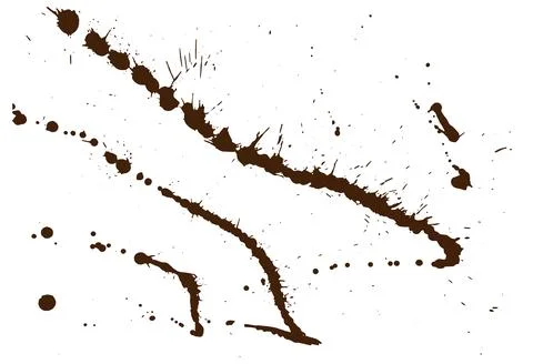 Overlay, elements of paint ink splatter.  Vector illustration Stock Illustration