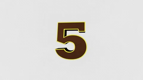 Overlay Explosive Number 5 Animation Vídeos de archivo 333569009