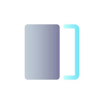 Overlay flat gradient color ui icon イラスト素材