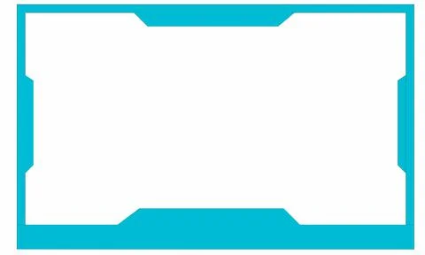 The overlay frame set design template for games streaming. Stock Illustration