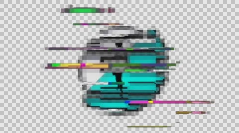 Overlay Glitch Animation Stock Footage 64656245