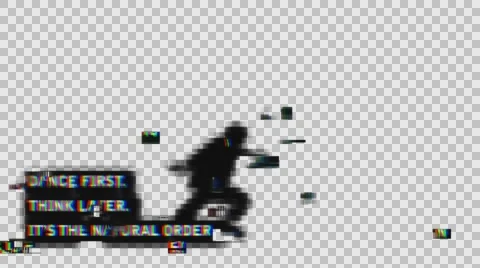 Overlay Glitch Animation Stock Footage 64661179