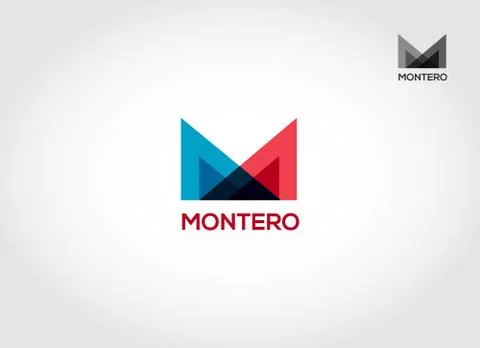 Overlay M Logo Design Template Stock Illustration